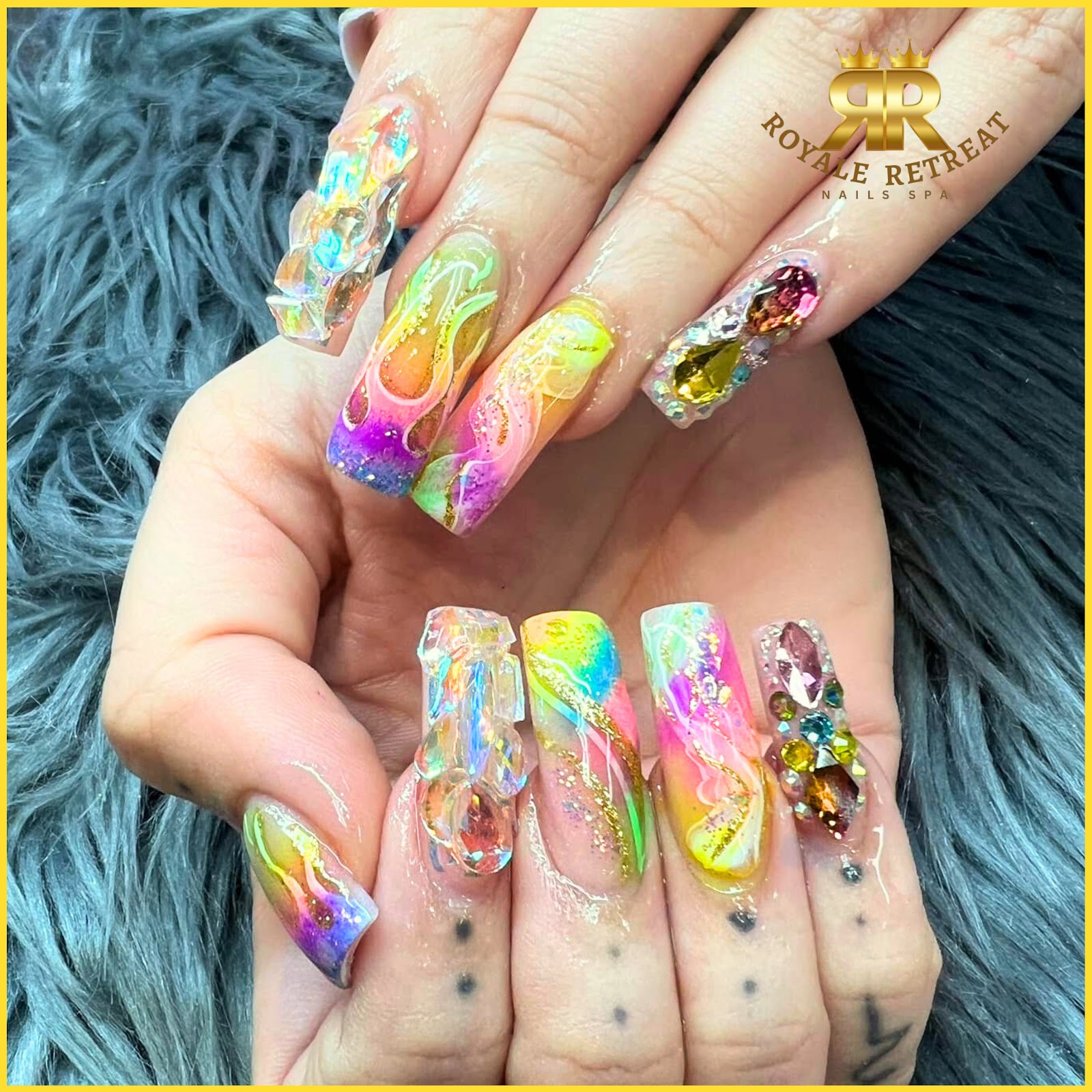 Royale Retreat Nails Spa nail work in Sugar Land, Texas